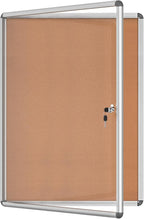 Mifuro 38"x28" Enclosed Bulletin Board, Lockable Weather-Resistant Aluminum Cork Noticeboard for School & Office, Silver Frame w/Cork