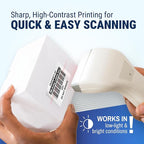 McAuley Labels Custom Asset Tags for Equipment – Numbered, Permanent, Adhesive, Metalized Silver Polyester - Barcode Label - 2x1 Inches