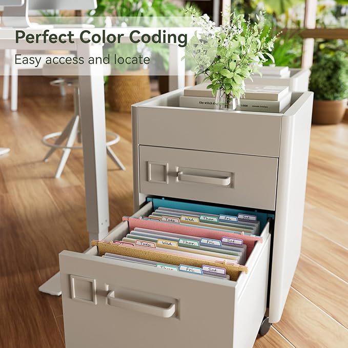 EcoStash Wheat Straw Expanding Hanging File Folders,1.2" Accordion Pockets File Organizer, Large Capacity, Letter Size for Filing Cabinet, 100% BPA Free, Return to Nature, Healthy Living- Wheat Yellow