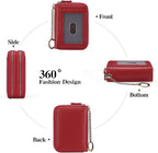 GOIACII Small Genuine Leather Wallet for Women, RFID Blocking Credit Card Holder Wallet
