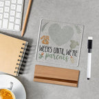 Baby Announcement Gifts for New Parents, Funny Baby Countdown Weeks Acrylic Sign, Expecting Parents to be Pregnancy Gift for First Time Mom to Be Dad A 06