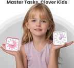 Visual Timer for Kids with Pause Function, 60 Minute Countdown Timer for Kids Desk Study, Teaching, Kitchen Cooking, Office Meetings, Time Management for ADHD (Pink)