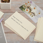 50 Sheets Blank Cardstock Paper 250 GSM Thick Heavy Cards Stock for DIY Art Projects, Card Making, Postcards, Greeting Cards, Birthday Party, Wedding Invitations (Cream, 4x6 inches)