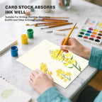 Cream Cardstock 8.5 X 11, 40 Sheets Card Stock, 75lb/ 200gsm Copy Paper, Cardstock Printer Paper For Art, Drawing, Invitations, DIY Cards, Craft, Construction, School & Office Supplies