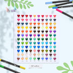 Ohuhu Markers for Adult Coloring Books: 120 Colors Brush Pens Dual Brush Fine Tip Drawing Pens Water-Based Coloring Markers for Calligraphy Bullet Journal with Carrying Case - Maui - Black