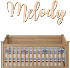 Personalized Wooden Name Sign for Nursery - Custom Name Signs for Kids Room, Personalized Nursery Name Sign - Perfect Room Decoration, Wall Name Decoration & Wedding signs, Family Name Signs (Single Name)