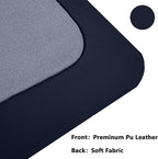PU Leather Desk Pad Protector Gaming Mouse Pad Non Slip Desk Mat for Keyboard and Mouse Waterproof Desk Writing Pad for Office and Home Desk Accessories(Dark Blue, 23.6 * 11.8)