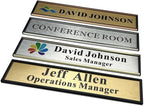 SINKAA Personalized Name Plate for Door or Wall, 2 * 10 inch Custom Office Aluminum Door or Wall Name Plates with Logo Image or Texts, Office Appreciation Gifts for Coworkers Boss Teacher, Employee