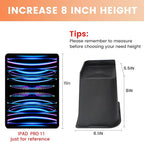 MXMZHXU Bed Risers 2 inch, 3 inch, 4 inch, 6 inch or 8 inch Heavy Duty Furniture Risers, Up to 6000 Lbs L Shaped Design Bed Lifts Blocks for Couch Desk Sofa Table (Black, 8 Inch 8 Pack)