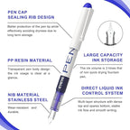 EYEYE Fountain Pens for Writing, 8 Pack Assorted Colors Fine Point Disposable Fountain Pens Stainless Steel Nib, Smooth Writing for Journaling, Drafting, Sketching, Doodling & Gifts