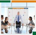 Lincia Extra Large Make Ready Board Property Management Kit, 36 x 45 Inch Make Ready Dry Erase Board with Lines Office Visual Work Checklist Project for Scheduling Tracking Progress