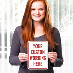 Custom Sign, Personalized Metal Signs, Customize for Office, Business, Home, Airbnb, Delivery Signs, 10x7 Inches, 4 Mil Vinyl Decal Stickers Weather Resistant, Made in USA by Sigo Signs