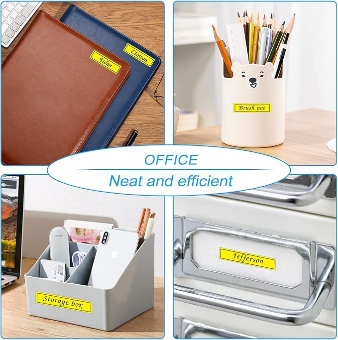 3P Ptouch TZe Yellow Tape 12mm Replacement for Brother Label Tape Yellow TZe-631 12mm 0.47" Laminated,Compatible with Brother Ptouch Label Maker PT-D210 PT-H100 PT-D600 PTD400