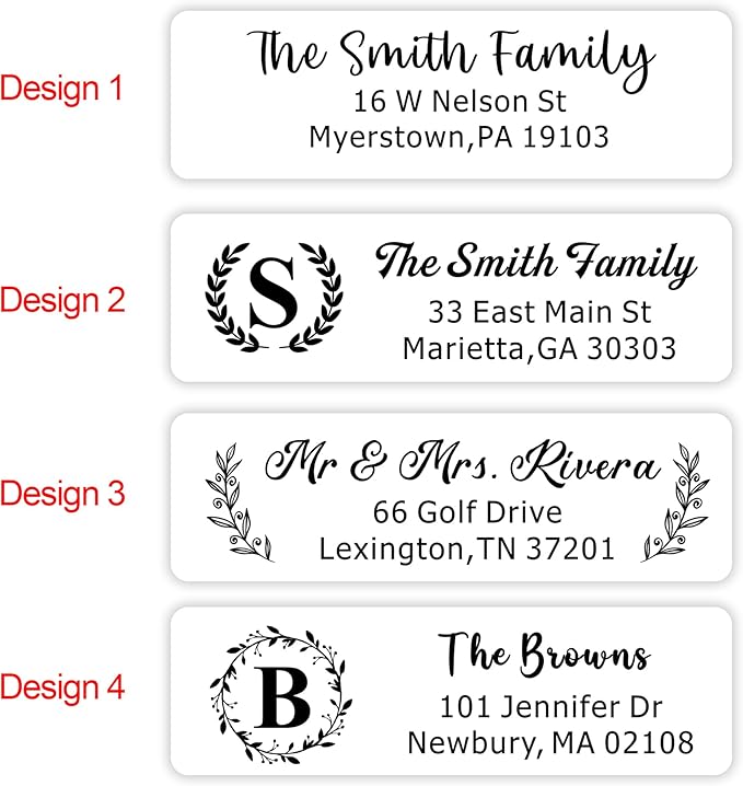 EDSG Personalized Return Address Labels, Custom Address Stickers on Sheets, Custom Address Stickers (99-990 Labels) (990)