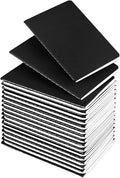 Lzerking Mini Notepads Bulk 36 Pack Small Journal Pocket Notepad-Black Cover Notebooks 3.5 x 5.5 Inches, 30 Sheets/60 Pages, for Kids to Writing