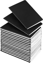 Lzerking Mini Notepads Bulk 36 Pack Small Journal Pocket Notepad-Black Cover Notebooks 3.5 x 5.5 Inches, 30 Sheets/60 Pages, for Kids to Writing