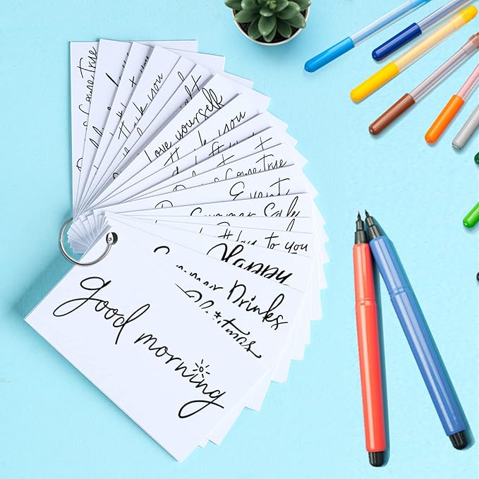 100 Pack White Blank Index Cards 4x6 Thick Paper, Goefun 80lb Heavyweight CardStock Unlined Notecards for Post Cards, Photo Paper, Recipe Cards