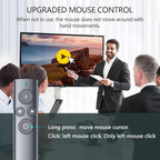 Norwii Presentation Clicker with Digital Pointer for TV LED LCD Screen, Presentation Remote, Slide Clicker, Wireless Presenter with Highlight, Magnify, Mouse Left Click - N95s Pro 32G(Red Light)
