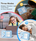 3-in-1 Visual Timer & ADHD Tool for Kids|Adults, Task Timer with Chore Chart Board, Visual Schedule for Kids with Autism, Daily Checklist for Home, School, Classroom, Desk (Blue)