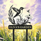 Personalized Garden Signs | Custom Bird Garden Stake Metal Sign | Metal Signs Customized | Garden Signs Decorative Outdoor | Garden Art Gifts | Customized Metal Yard Sign Stakes