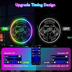 Personalized Gym Neon Sign, Large Custom Dumbbell Barbell Name LED RGB Multiple Colors Neon Light for Home Gym Workout Room, Fitness Studio, Sport Club, Man Cave Sports Equipment Stores Decoration Fitness Lover Dad Friends Gift