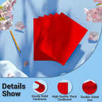 Cardstock 8.5 x 11, Thick Printer Paper 75 lb/200 gsm, 40 Sheets Card Stock Red, Christmas Card Stock, Art CardStock Paper for Invitations, Diy Cards, Business Cards, Menus, Crafts, Drawing etc