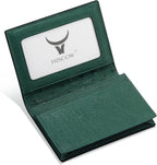 Leather Business Card Case Holder for Men & Women, Italian Calfskin