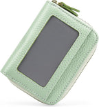 GOIACII Small Genuine Leather Wallet for Women, RFID Blocking Credit Card Holder Wallet