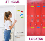 Availey 30 Pieces (3 x 5) - Full Colored Magnetic Dry Erase Labels - Reusable Strips for Classroom Home Office Garage Refrigerator Blank Writable Erasable Cards Name Tags Students Locker Shelf