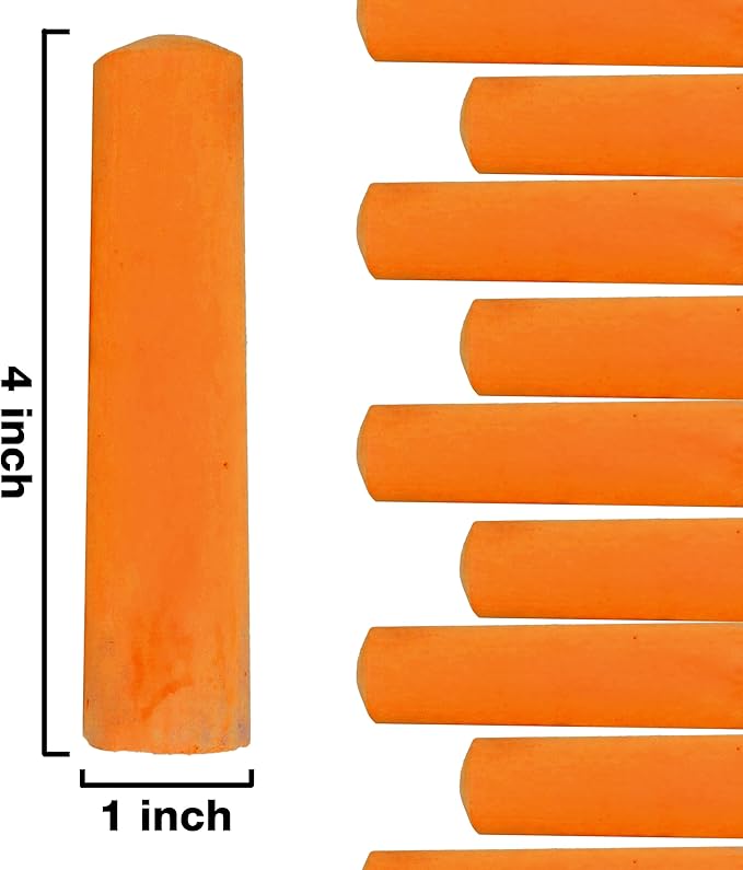 Kid Made Modern 60 Count Pack of Sidewalk Chalk – Orange