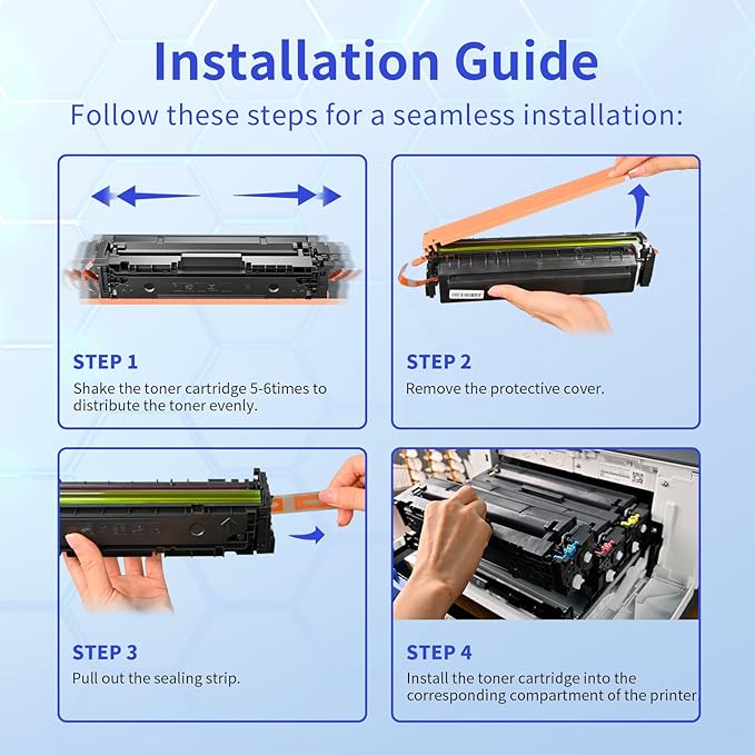 218A Toner Cartridges 4 Pack Compatible Replacement for HP 218A 218X for Color Laserjet Pro 3201dw MFP 3301fdw 3301cdw 3301sdw Printer Ink W2180A W2180X High Yield (BCMY, 4-Pack)