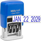 MaxMark 2000 Dater Self Inking Date Stamp - Blue