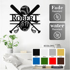 Personalized Baseball Metal Sign Custom Name Sign Baseball Player Gift Boys Room Decor Softball Lover Present Sports Wall Art Decorations Gift for Team,Dad,Husband,Son