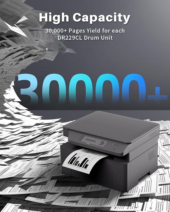 INK4U DR229CL Black Drum Unit Compatible Replacement for Brother DR-229CL DR229 Black Drum Unit for Brother HL-L3220CDW HL-L3280CDW MFC-L3720CDW MFC-L3780CDW HL-L3300CDW HL-L3295CD, 1 Black, No Toner