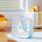 Visual Timer for Kids with Pause Function, 60 Minute Countdown Timer for Kids Desk Study, Teaching, Kitchen Cooking, Office Meetings, Time Management for ADHD (Blue)