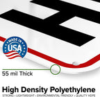 Custom Arrow,Custom Directional Sign, Arrow Down Sign, 24x30 Inches, 55 mil thick HDPE (high density polyethylene) Made in USA by My Sign Center