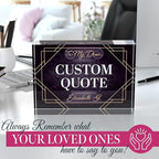 Custom Acrylic Sign Personalized, Custom Desk Name Plate, 18 Styles, (5"x7"), With Gift Box, USA Made by Acryluxe. (Fantasy)