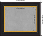 Amanti Art Black Framed Magnetic Board 22x26 Small Vision Board for use with Magnets, 100% Metal Sheet to Display Items as Office Decor or for Home Organization in mudroom, Kitchen or Kids Room
