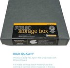 Lineco, 9x12 Gray Clamshell Archival Folio Storage Box, 1.75 Depth, Acid-Free, with Metal Edge, Preserves Picture Longevity, Store Photos Documents