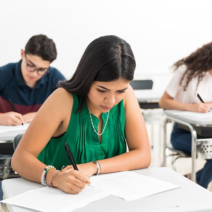 Fulmoon 150 Pcs Ink Click Pens Bulk Gel Writing Retractable Ballpoint Pens 1.0 mm Medium Point No Bleed Bulk for Office Supplies Teacher Stationery(Black)