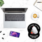 ITNRSIIET Ergonomic Mouse Pad with Gel Wrist Support Small Wrist Rest Smooth Surface Non-Slip PU Base Comfortable Office Supplies Pain Relief, 8.7 x 7.2 inches, Flower Skull