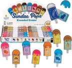 Raymond Geddes Sunday Pops Kneadable Erasers (Pack of 48)