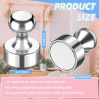 VNDUEEY 20Pcs Fridge Magnets Refrigerator Magnets, Strong Whiteboard Magnets, Small Push Pin Magnets for Whiteboard, Kitchen, Office, Classroom and Map, Silver