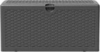Yardgrace 80 Gallon Pro Resin Deck Box, Waterproof Outdoor Storage Bin for Patio, Poolside, and Garden, Lockable & UV-Resistant, Black