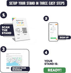 REVLIXI Google Review Stand (5 PCS)- Boost Reviews w/Reusable Google Review Tap Card Stand & QR Code Stand -No App, No Subscription-Android & iPhone Compatible -Boost Google Reviews for Online Growth
