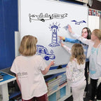 Max-officoo Mobile Whiteboard Magnet Dry Erase Board on Wheels Double-Sided Magnetic Portable Stand Whiteboard- 48"x36" Rolling White Boards with Easy Flip Feature