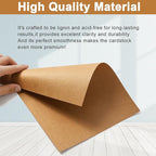 Silunkia 28 Sheets Brown Cardstock 8.5 x 11 Kraft Paper, 92lb Heavyweight paper Card Stock for Greeting Cards, Wrapper, Office Printing, Stationery, Invitations, Certificates