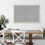 Amanti Art Silver Framed Magnetic Board 26x38 Large Vision Board for use with Magnets, 100% Metal Sheet to Display Items as Office Decor or for Home Organization in mudroom, Kitchen or Kids Room