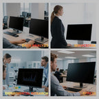 [2 Pack] 27 Inch Computer Monitor Privacy Screen for 16:9 Aspect Ratio - Privacy Shield and Anti-Glare Blue Light Protector Removable Eye Protection, Anti Spy Screen Protector Film