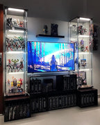 LED Display Lights, (4) Strip Light Bars for Display Case Shelf Showcase Bookshelf Kitchen Workbench, Plug-in Under Cabinet Lighting - (6000K, Cool White)